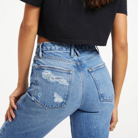 Good American blue jeans with frayed hem size 8/29 - Picture 12 of 12